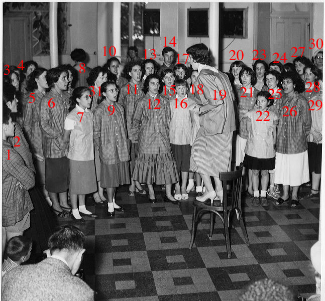 Gazelle et la chorale